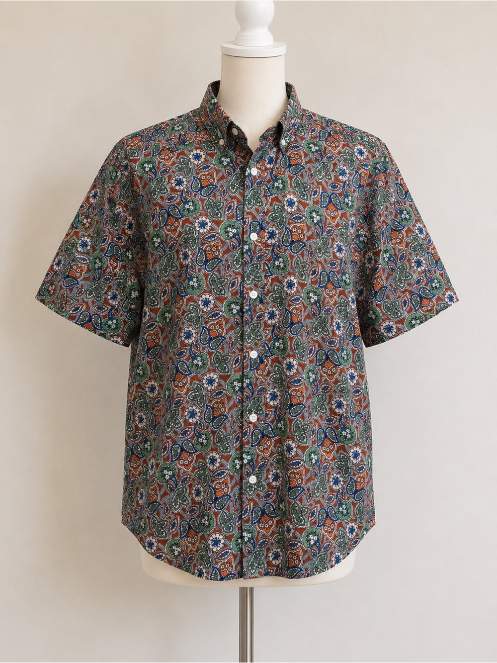 J Crew Mens Classic Paisley Button Down Shirt Size M